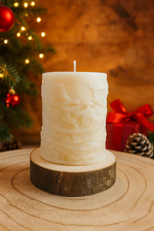 Bougie traîneau du Pére Noël